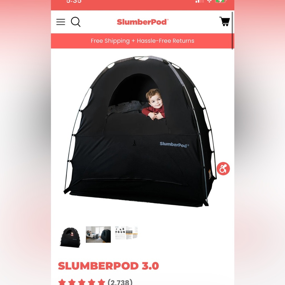 Used once for an hour slumber pod